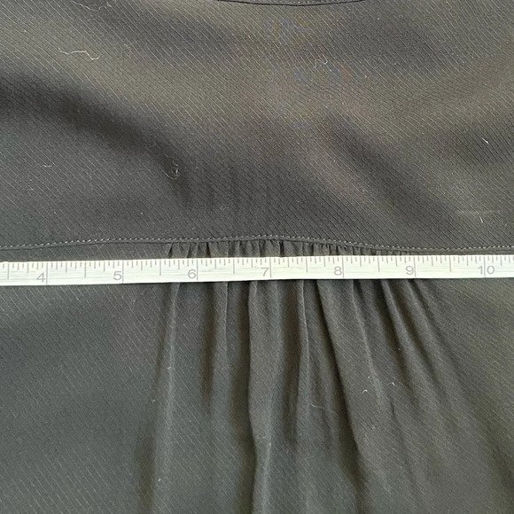 Ya Ya Womens Draped Bow Neck Long Sleeve Top Blouse Black Size US6 / S NWT - Picture 10 of 12